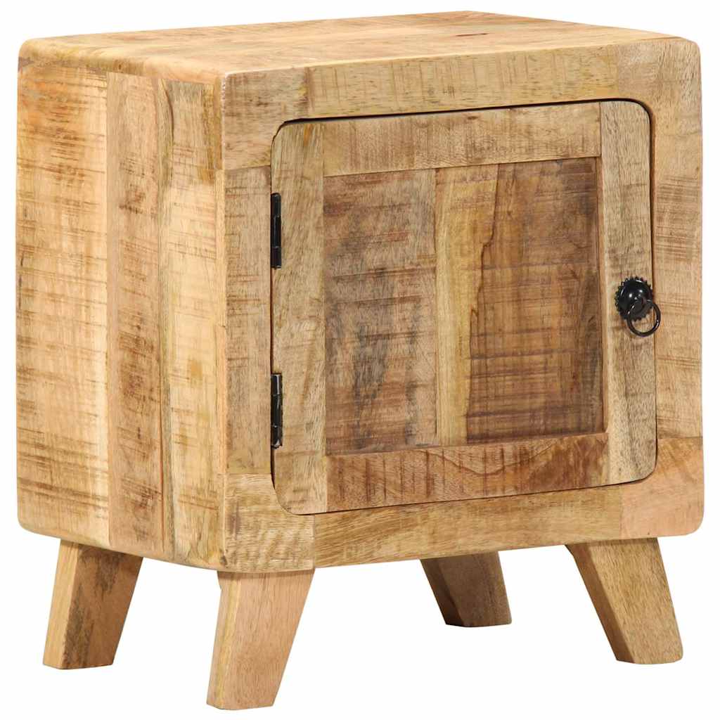 Bedside Cabinet 2 pcs 40x32x46 cm Solid Wood Rough Mango