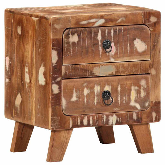 vidaXL Bedside Cabinet 40x32x46 cm Solid Wood Reclaimed