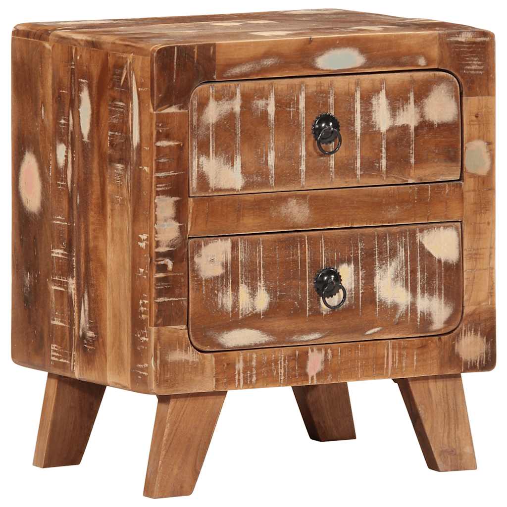 Bedside Cabinet 2 pcs 40x32x46 cm Solid Wood Reclaimed