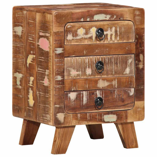 vidaXL Bedside Cabinet 37x32x50 cm Solid Wood Reclaimed