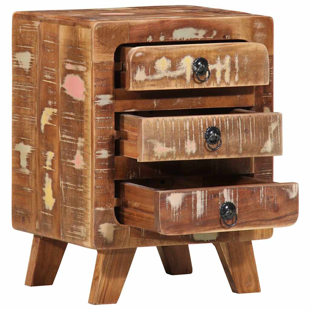 vidaXL Bedside Cabinet 37x32x50 cm Solid Wood Reclaimed