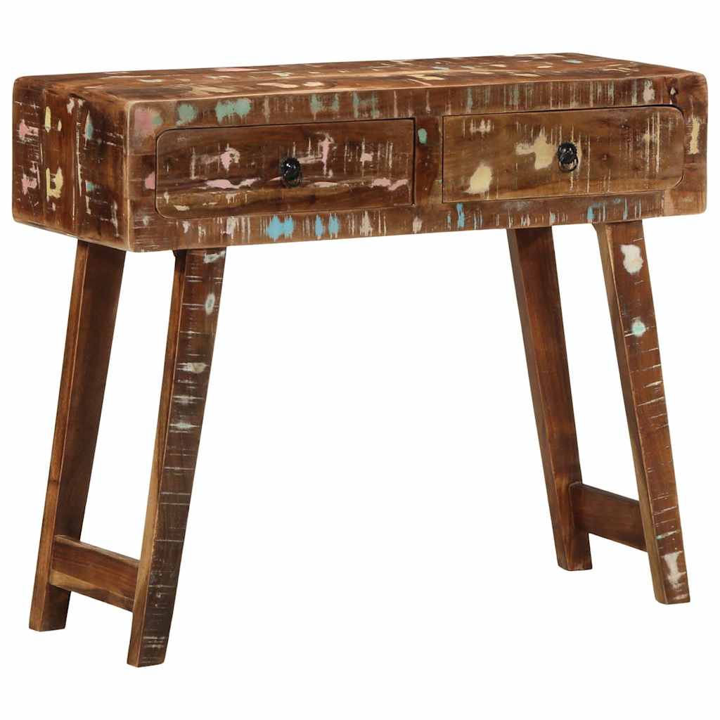 Console Table 90x32x75 cm Solid Wood Reclaimed