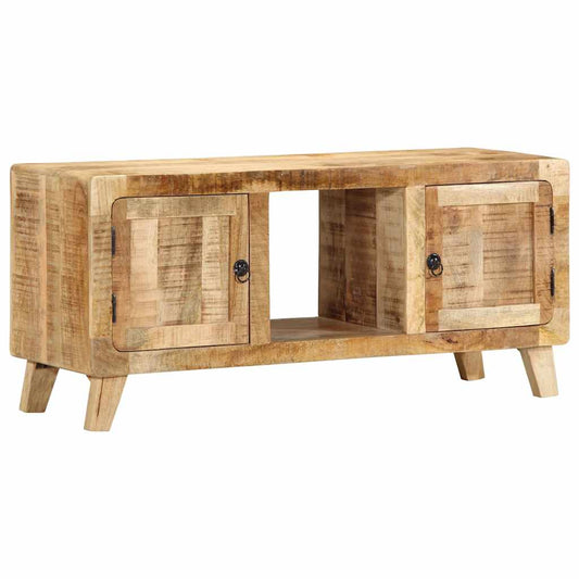 vidaXL TV Cabinet 105x46x32 cm Solid Wood Rough Mango