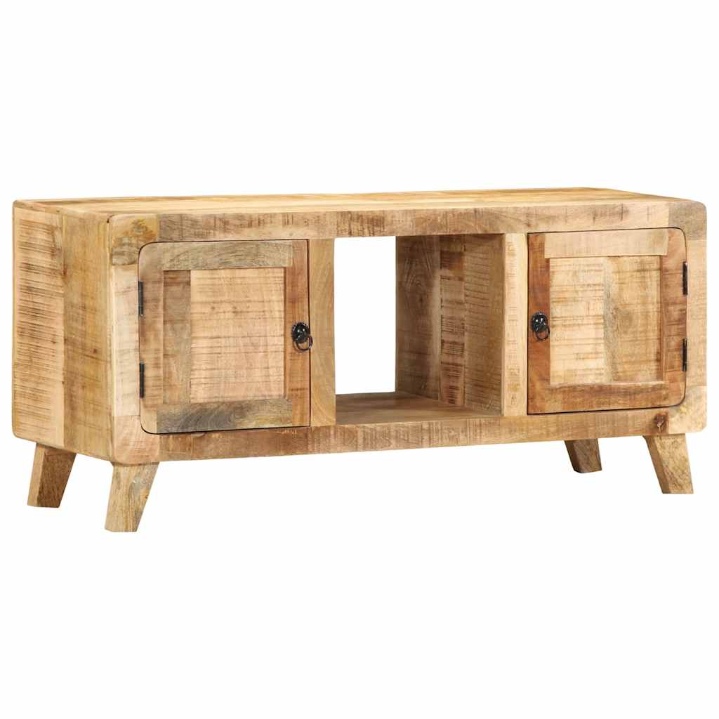 TV Cabinet 105x46x32 cm Solid Wood Rough Mango