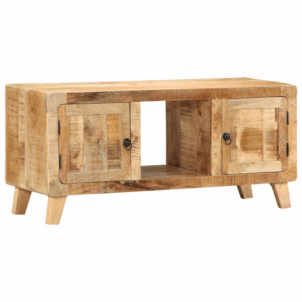 TV Cabinet 105x46x32 cm Solid Wood Rough Mango