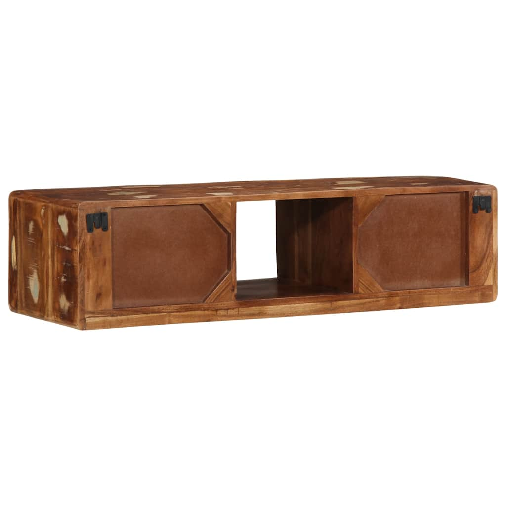 vidaXL Wall-mounted TV Cabinet 100x32x25 cm Solid Wood Reclaimed