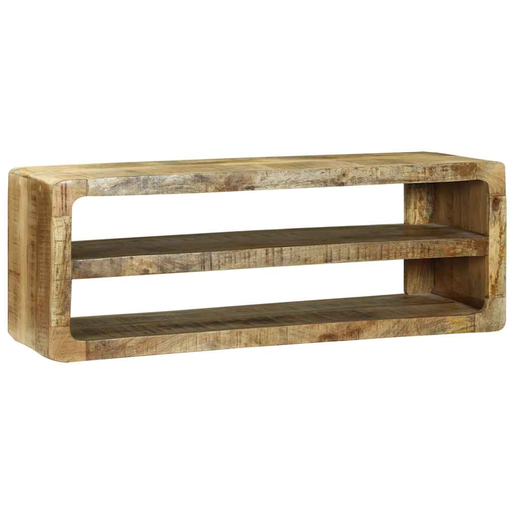 TV Cabinet with Shelf Brown 100 x 32 x 36 cm Solid Mango wood