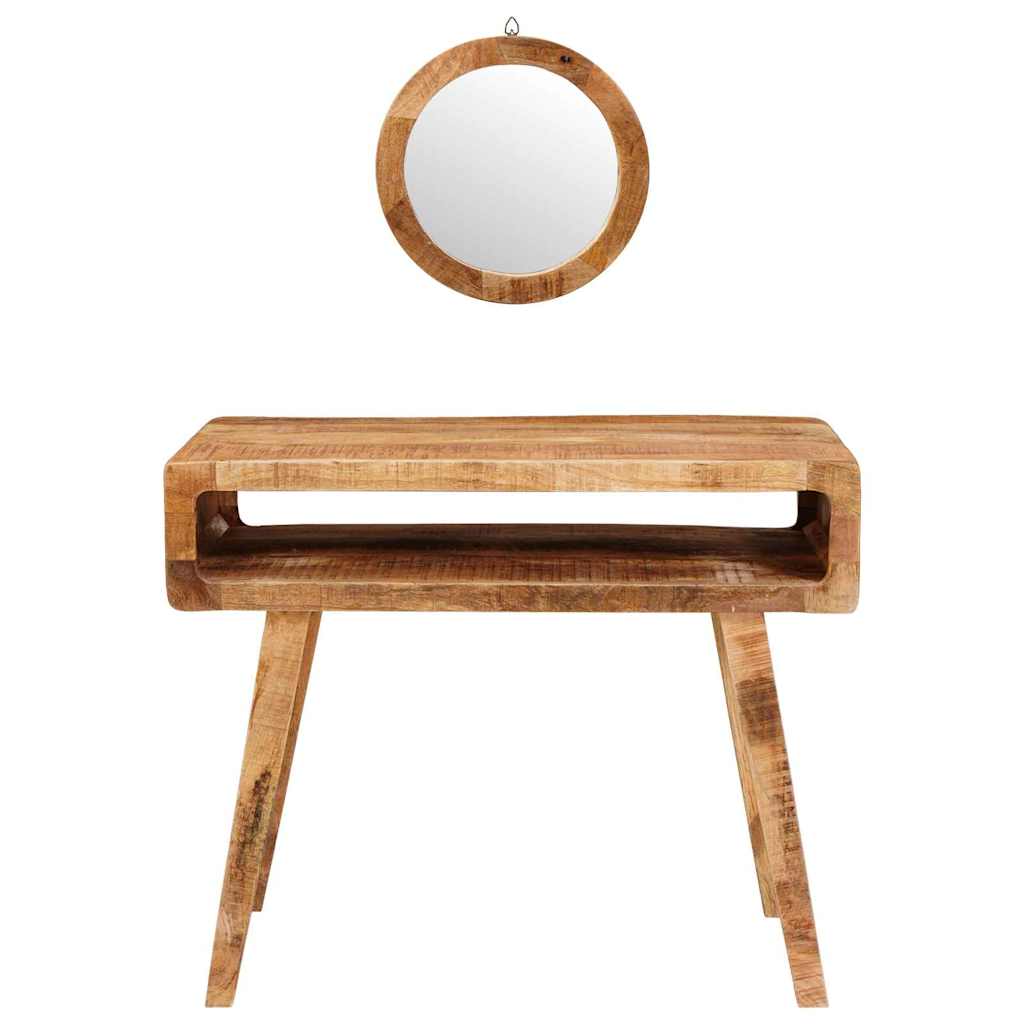 Dressing Table Brown 90 x 76 x 45 cm Solid Mango Wood