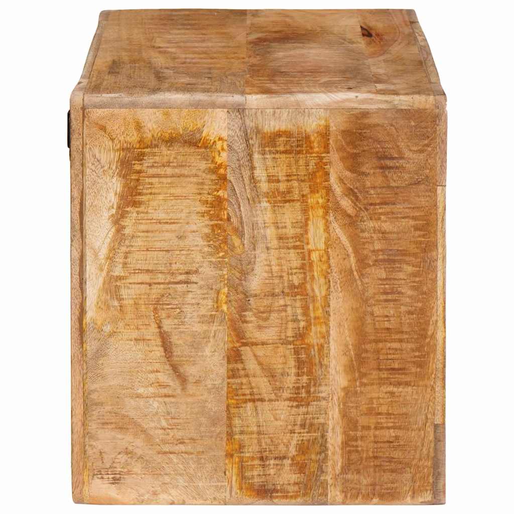 Wine Rack with Storage Brown 44 x 30 x 35 cm Solid Mango Wood