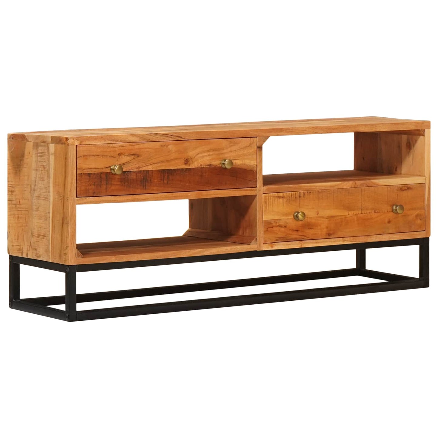 TV Cabinet Natural 110 x 30 x 44 cm Solid Acacia Wood