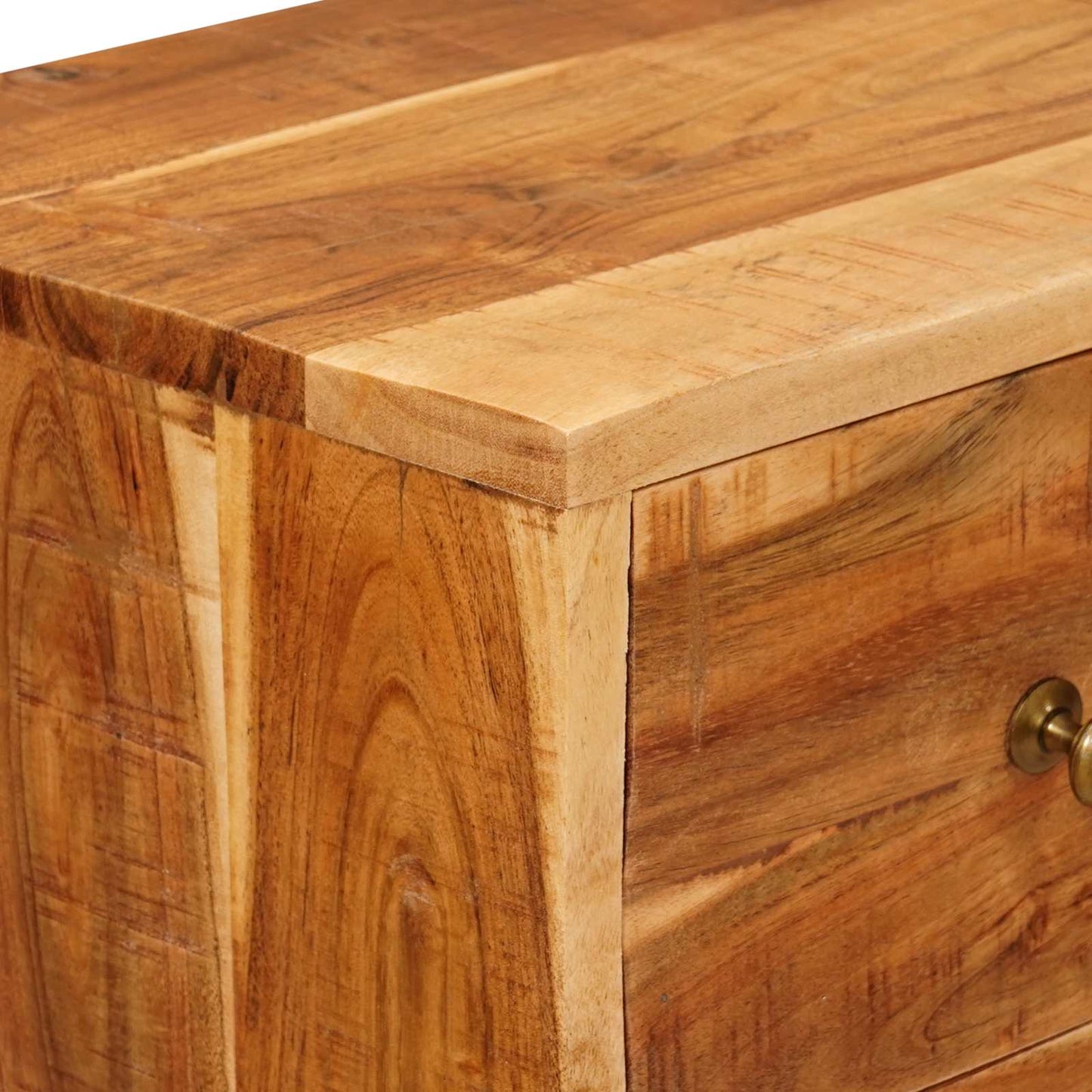 Chest of Drawer Natural 55 x 30 x 90 cm Solid Acacia Wood