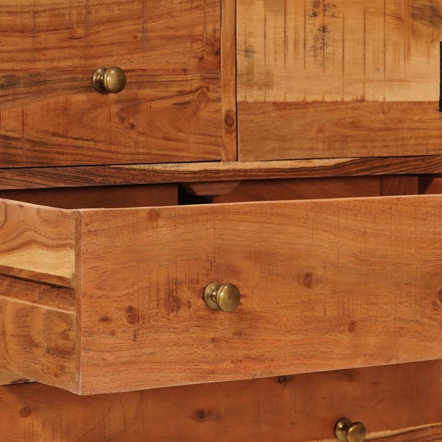 Chest of Drawer Natural 55 x 30 x 90 cm Solid Acacia Wood