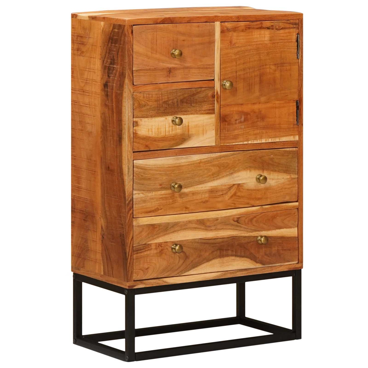 Chest of Drawer Natural 55 x 30 x 90 cm Solid Acacia Wood