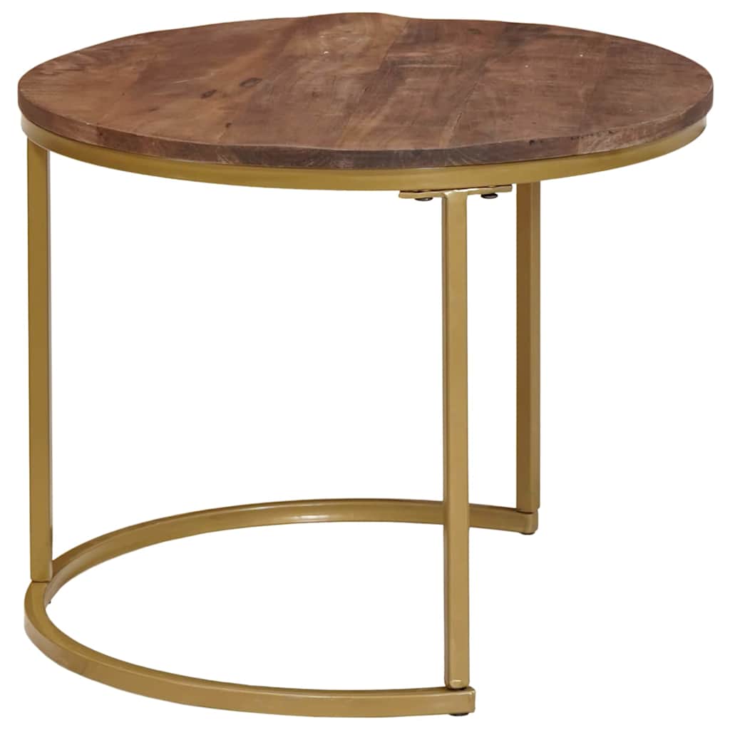 Nesting Coffee Tables 3 pcs Dark Brown 60 x 60 x 45 cm