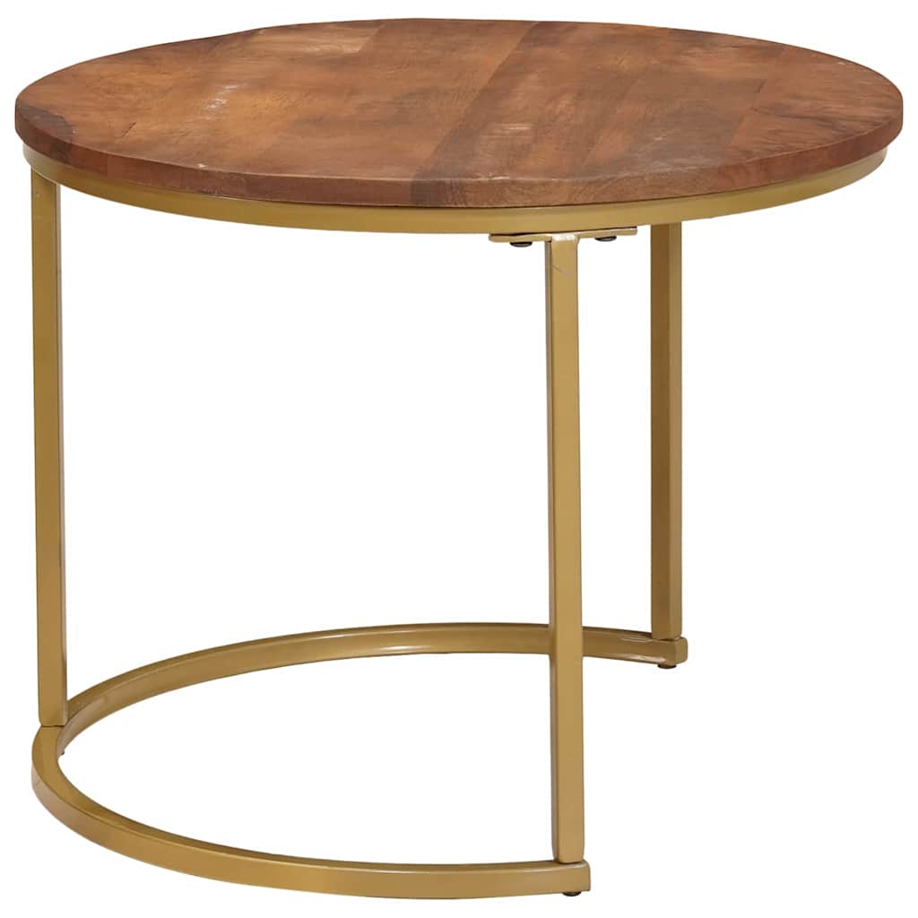Nesting Coffee Tables 3 pcs Honey Brown 60 x 60 x 45 cm