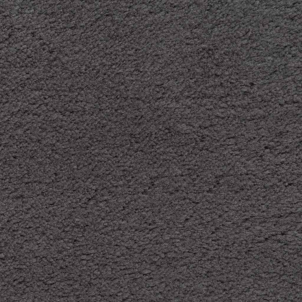 Area Rugs Oval HUARTE Anthracite 160 x 230 cm 100% Polyester