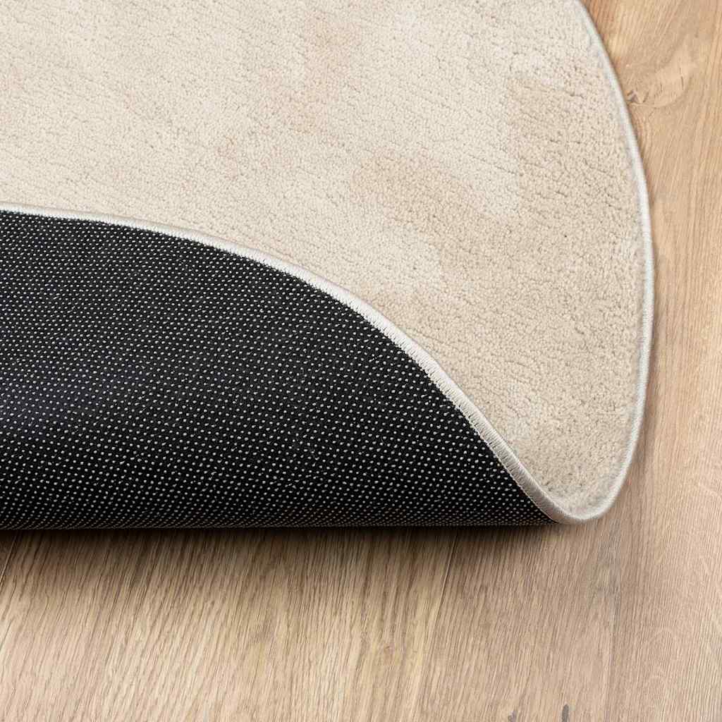 Area Rugs Oval HUARTE Beige 160 x 230 cm 100% Polyester