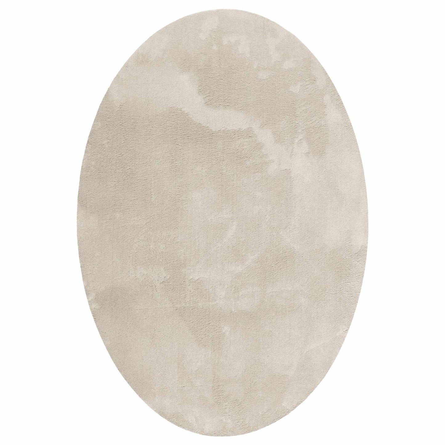 Area Rugs Oval HUARTE Beige 160 x 230 cm 100% Polyester