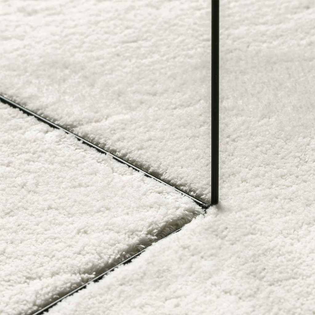 Area Rugs Oval HUARTE Cream 160 x 230 cm 100% Polyester