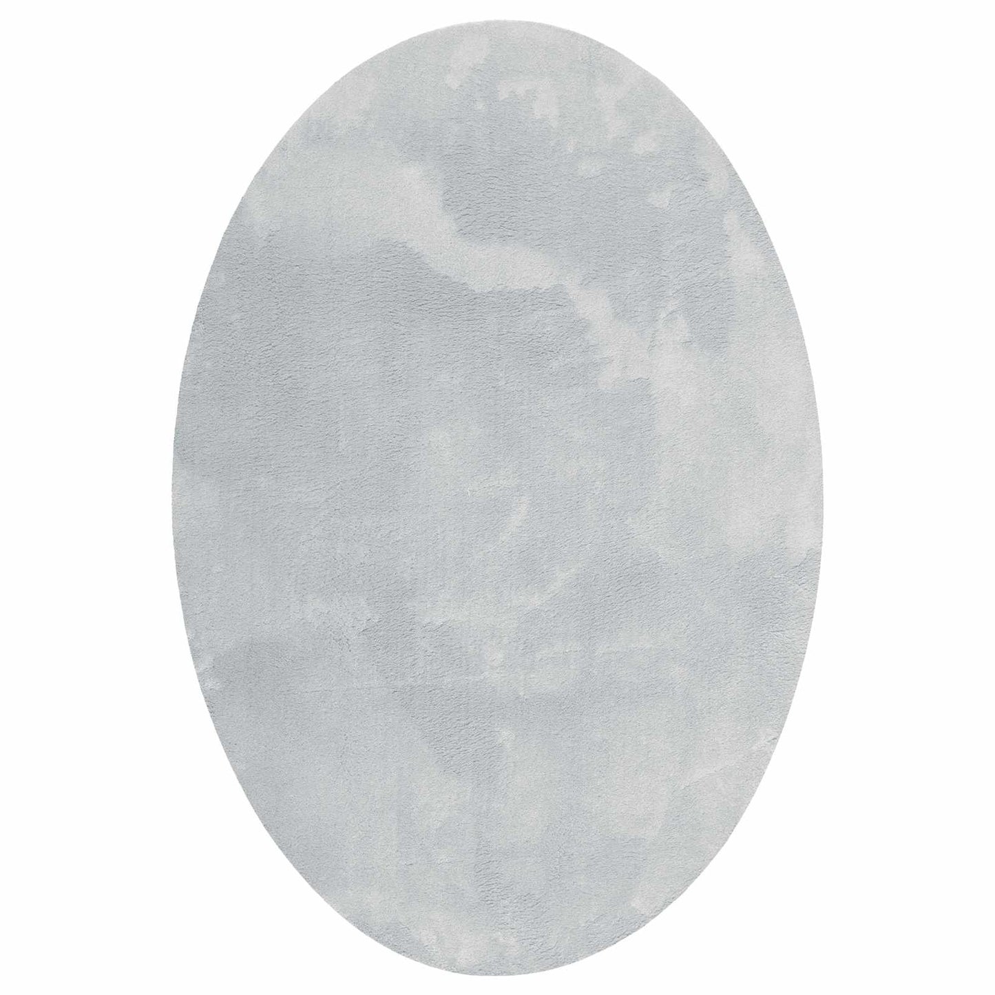 Area Rugs Oval HUARTE Grey 160 x 230 cm 100% Polyester