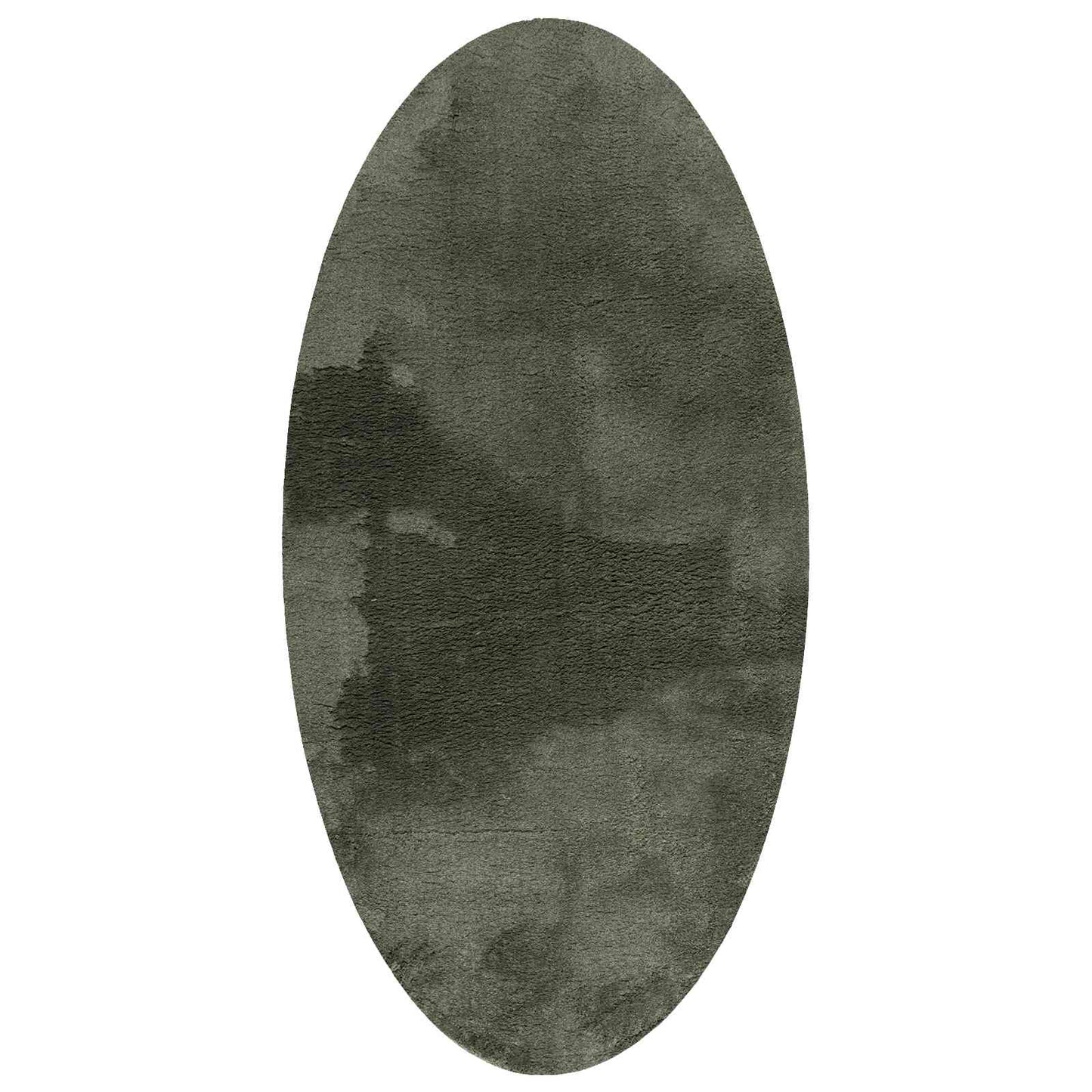 Area Rugs Oval HUARTE Forest Green 100 x 200 cm 100% Polyester