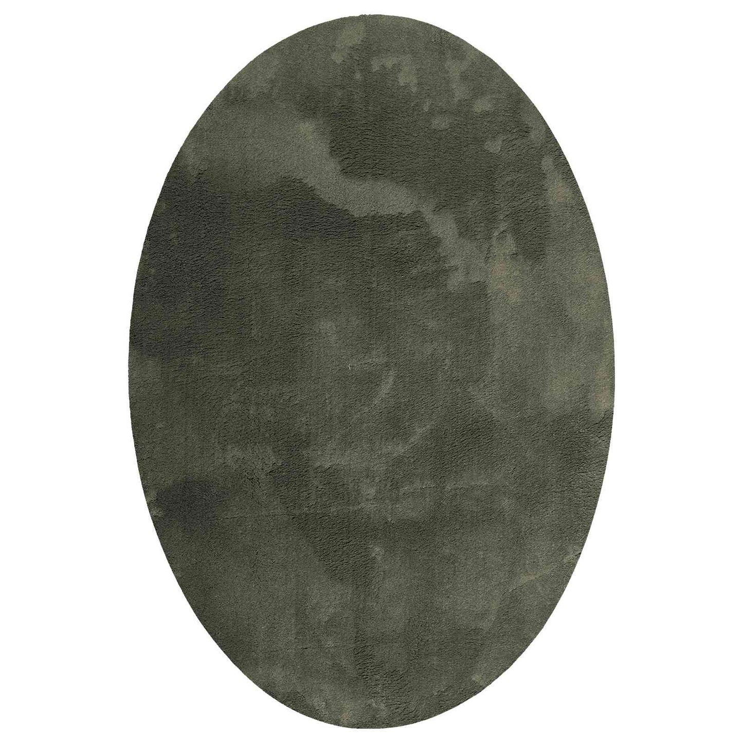 Area Rugs Oval HUARTE Forest Green 160 x 230 cm 100% Polyester