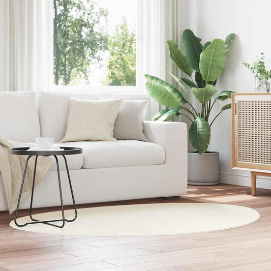 Area Rugs HUARTE Cream 100 x 200 cm Polyester