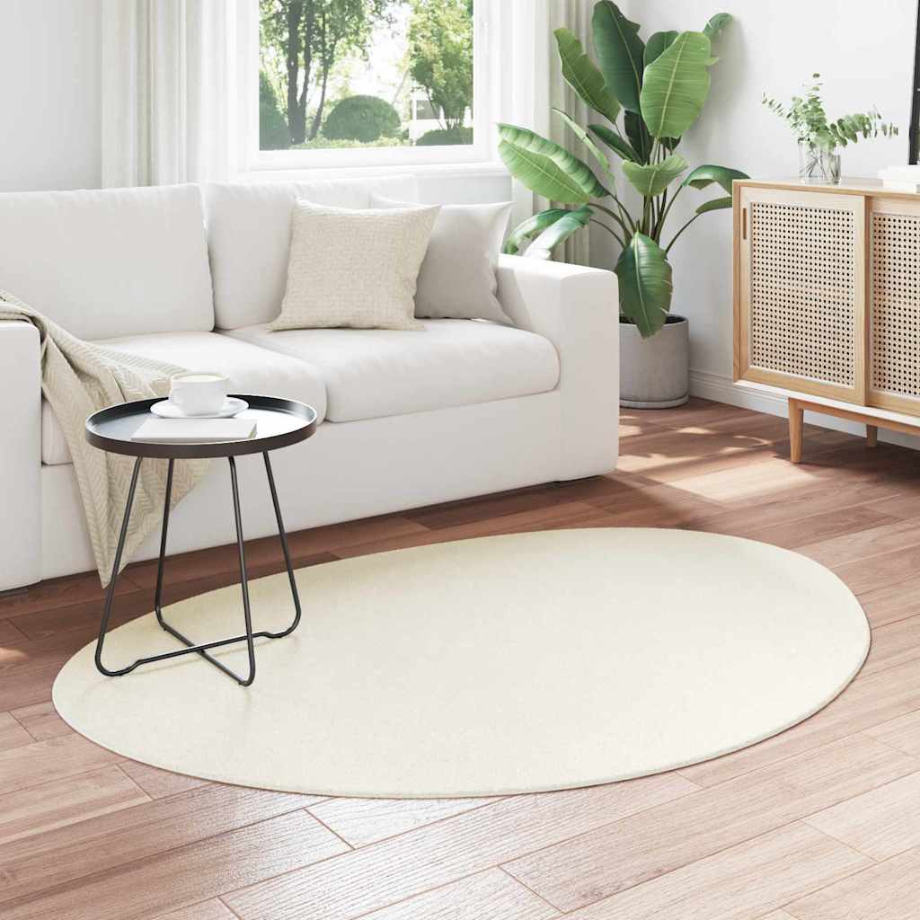Area Rugs HUARTE Cream 100 x 200 cm Polyester
