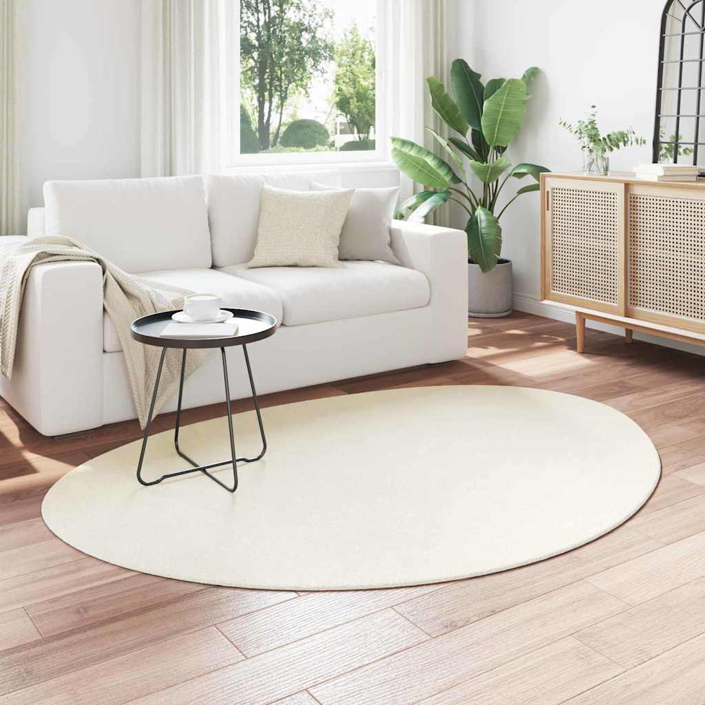 Area Rugs HUARTE Cream 120 x 170 cm Polyester