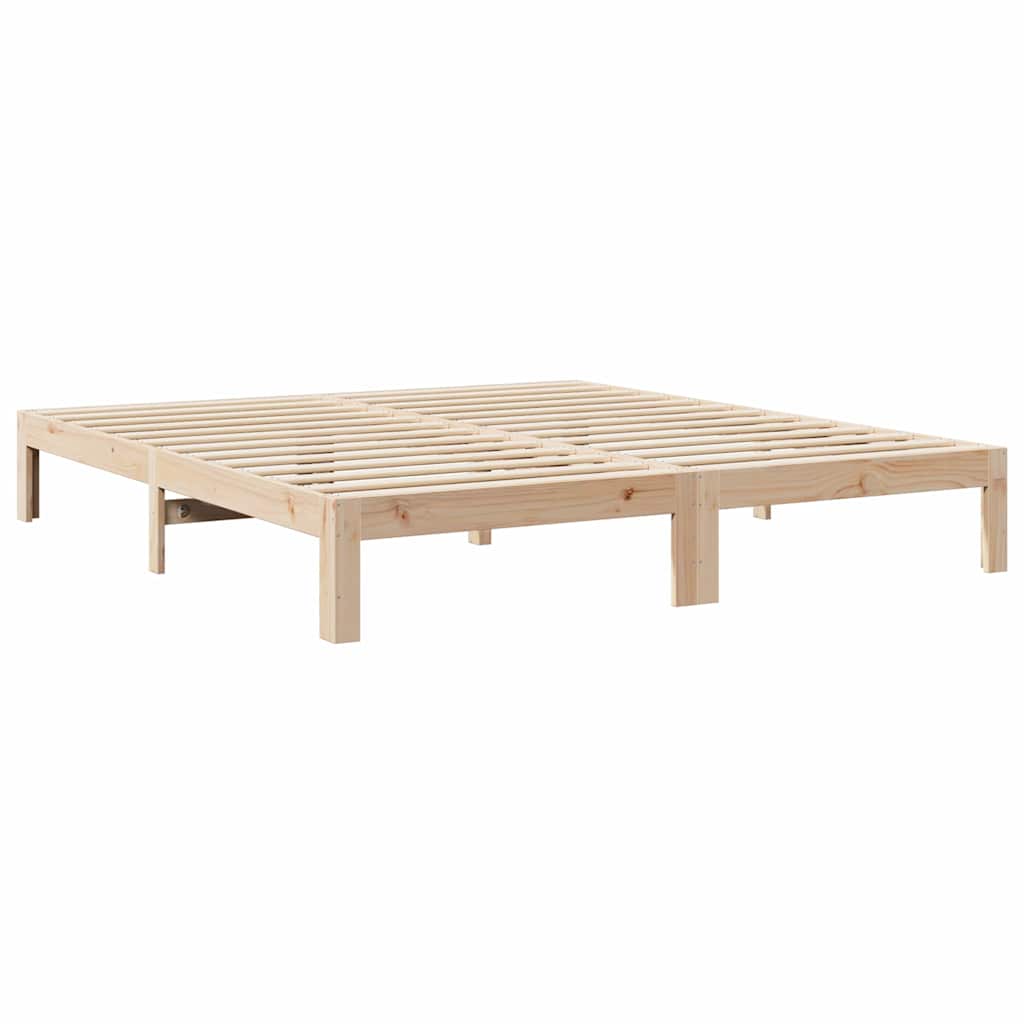 Bed Frame without Mattress 180x200 cm Super King Solid Wood Pine