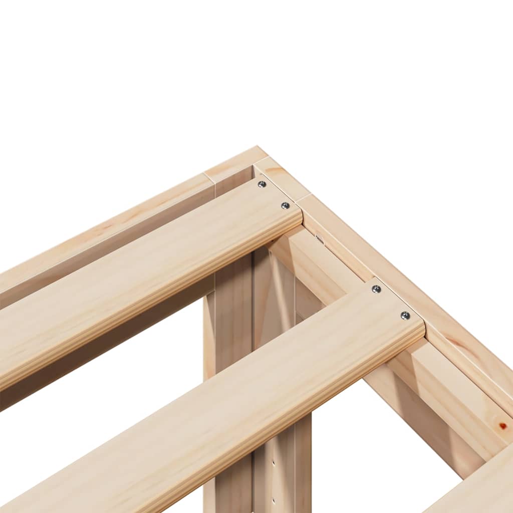Bed Frame without Mattress 180x200 cm Super King Solid Wood Pine