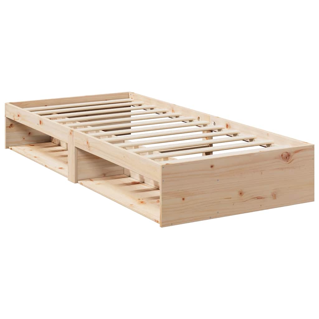 Day Bed without Mattress 75x190 cm Solid Wood Pine