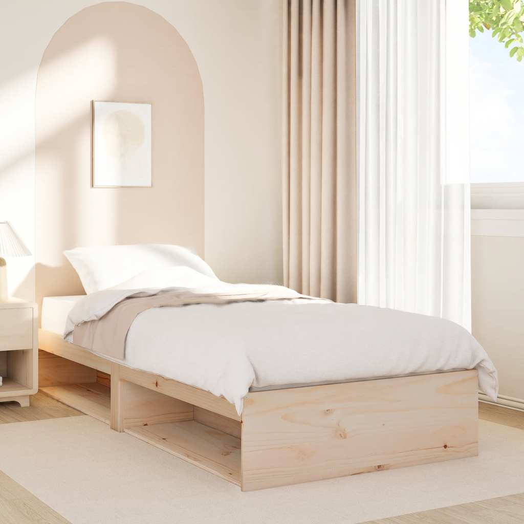 Day Bed without Mattress 75x190 cm Solid Wood Pine