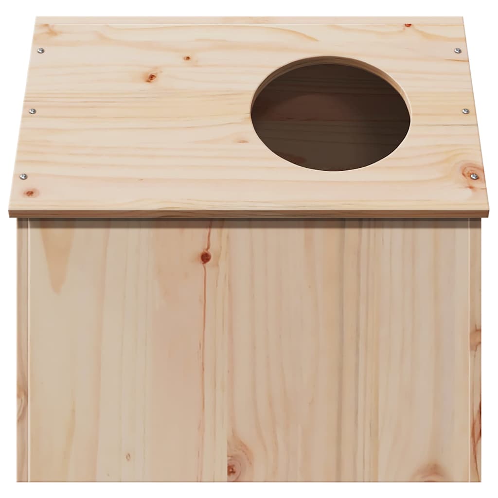 vidaXL Cat House 41x50x50 cm Solid Wood Pine