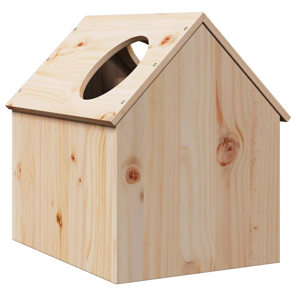 vidaXL Cat House 41x50x50 cm Solid Wood Pine