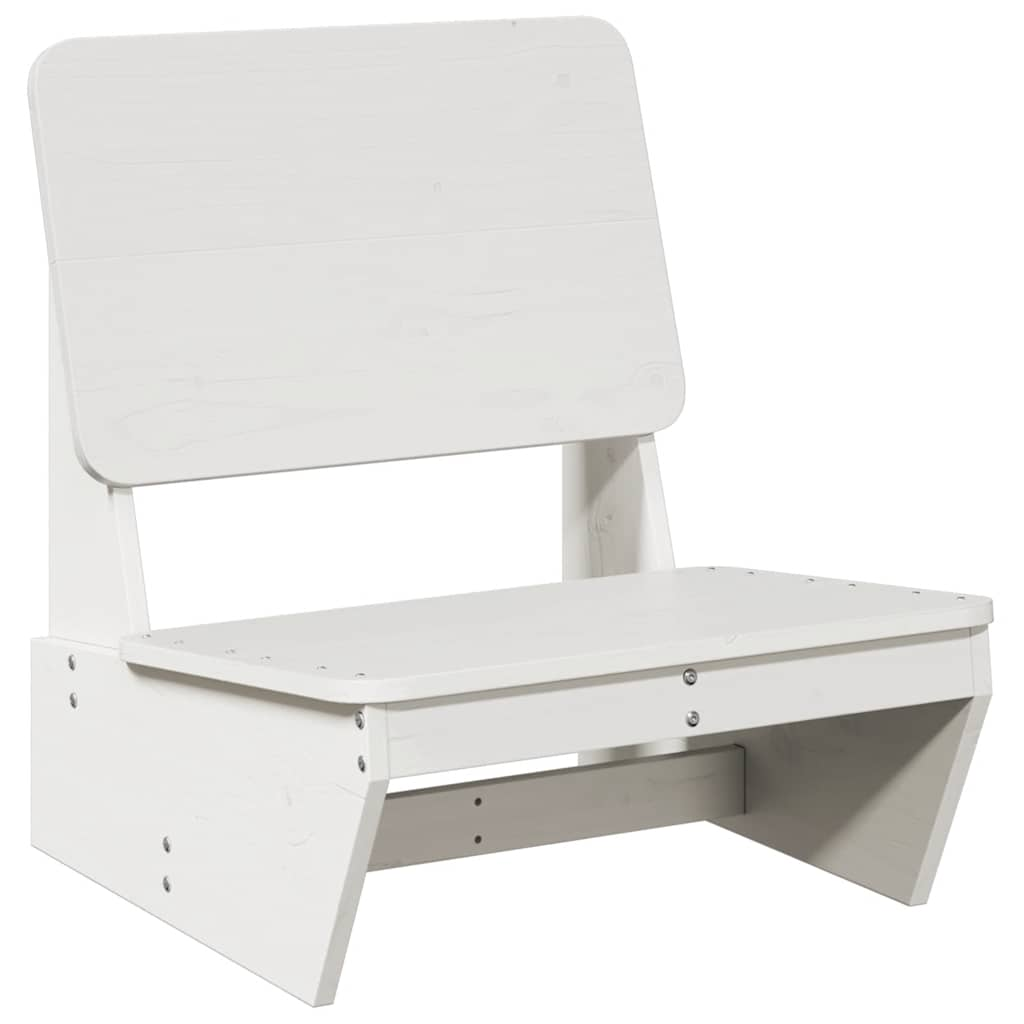 vidaXL Garden Chair White 60x64x70.5 cm Solid Wood Pine