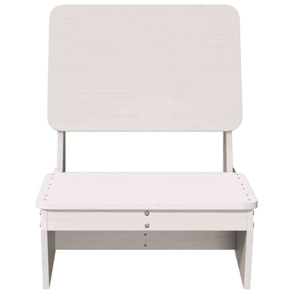 vidaXL Garden Chair White 60x64x70.5 cm Solid Wood Pine