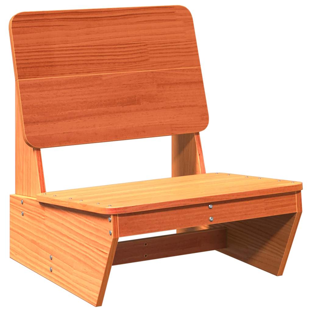 vidaXL Garden Chair Wax Brown 60x64x70.5 cm Solid Wood Pine