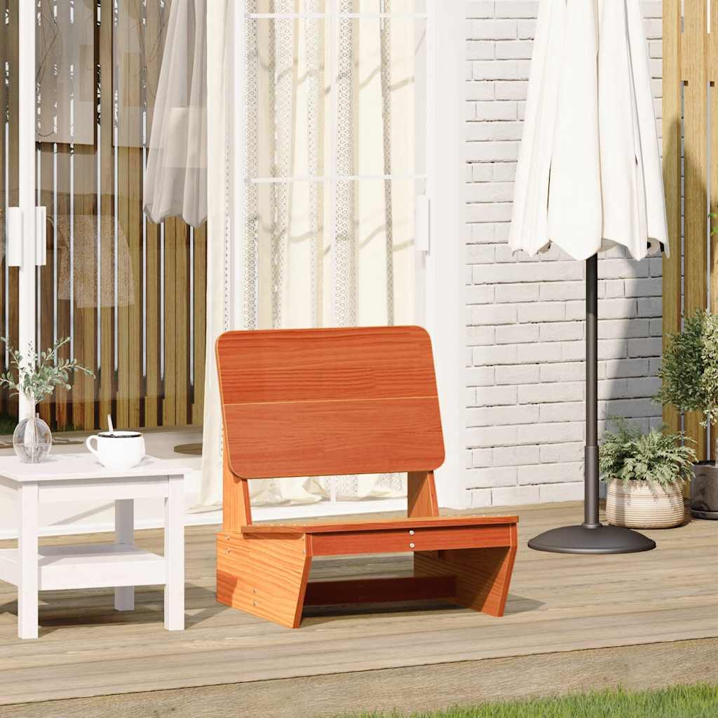 vidaXL Garden Chair Wax Brown 60x64x70.5 cm Solid Wood Pine