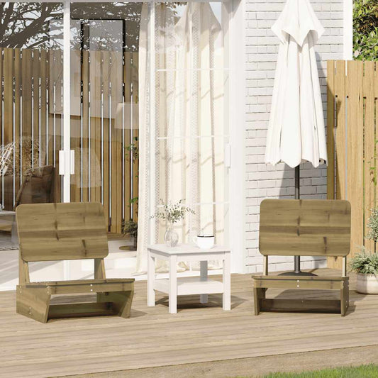 vidaXL Garden Chairs 2 pcs 60x64x70.5 cm Impregnated Wood Pine