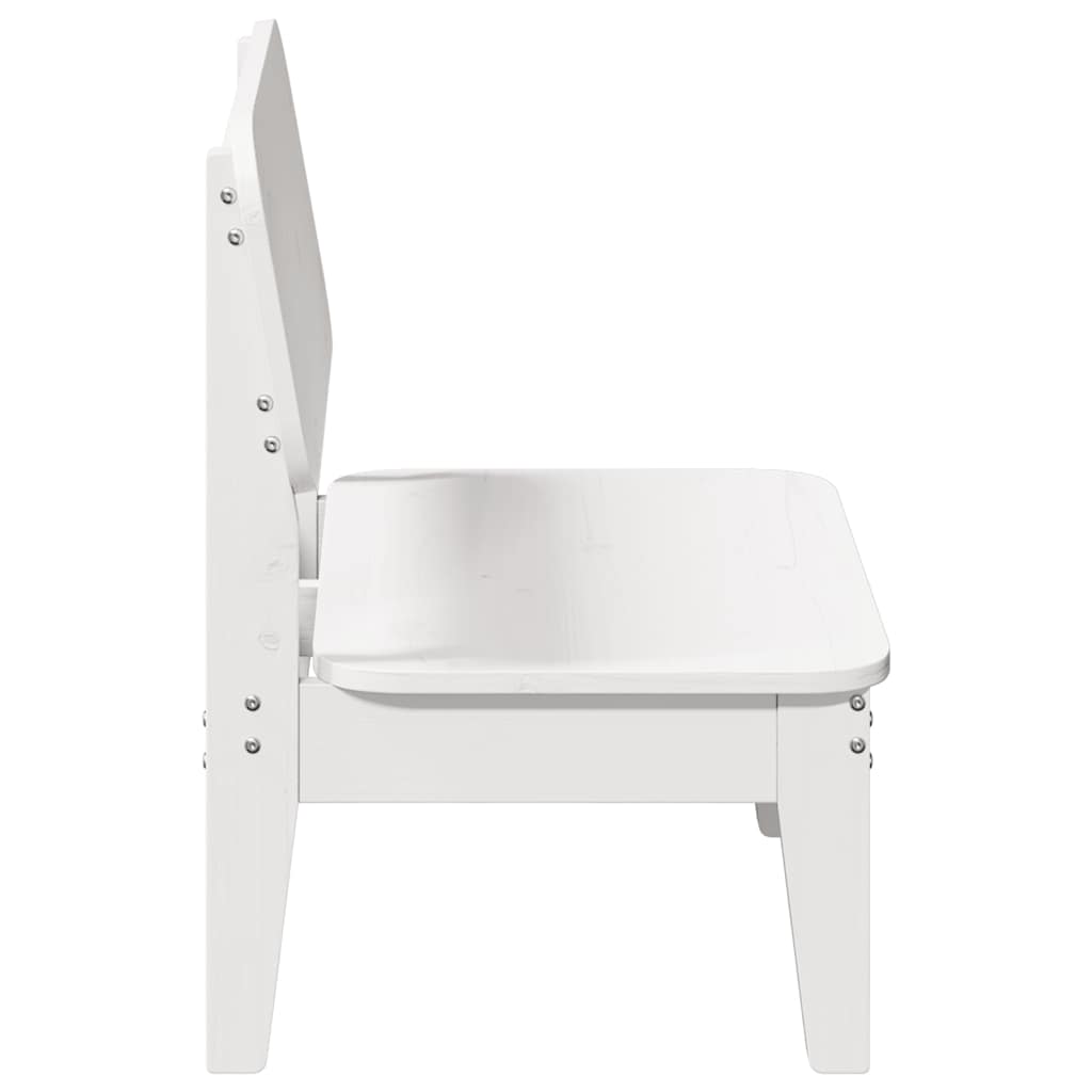 vidaXL Garden Chair White 60x52.5x72 cm Solid Wood Pine