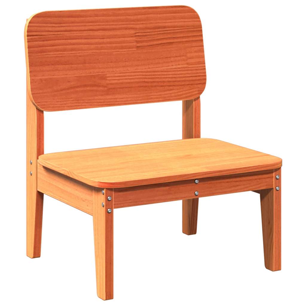 vidaXL Garden Chair Wax Brown 60x52.5x72 cm Solid Wood Pine