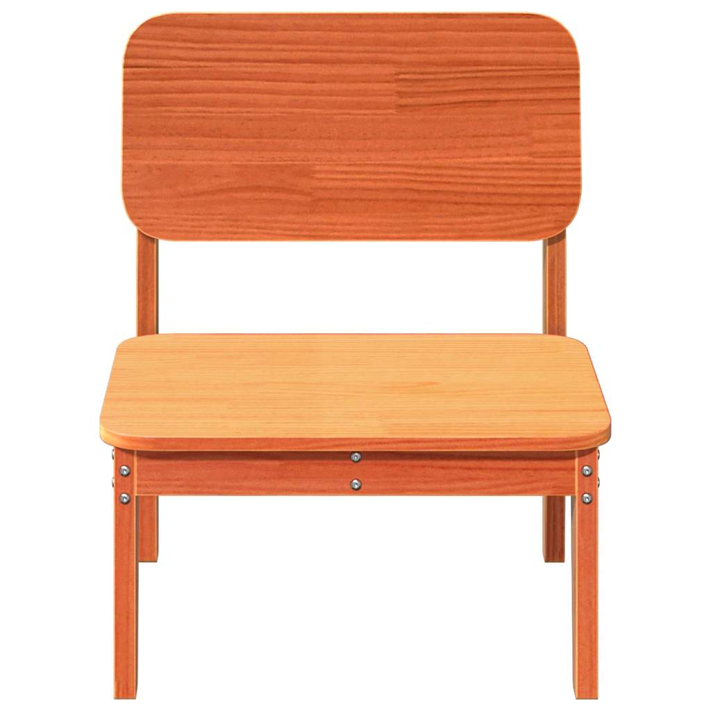 vidaXL Garden Chair Wax Brown 60x52.5x72 cm Solid Wood Pine