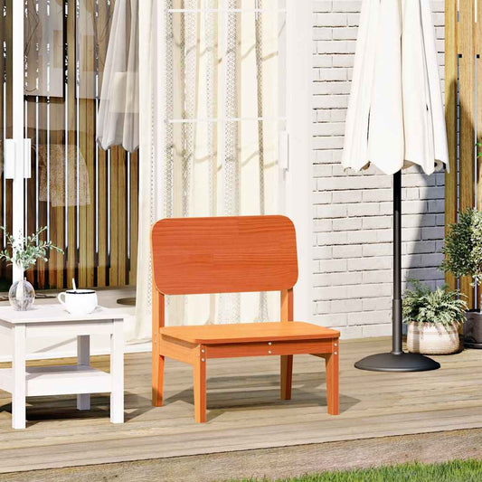 vidaXL Garden Chair Wax Brown 60x52.5x72 cm Solid Wood Pine