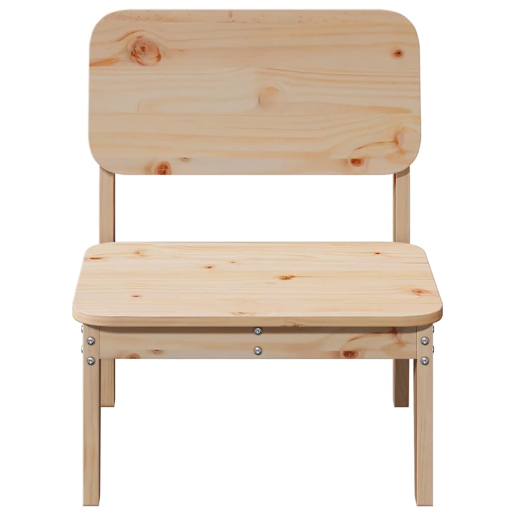 vidaXL Garden Chairs 2 pcs 60x52.5x72 cm Solid Wood Pine