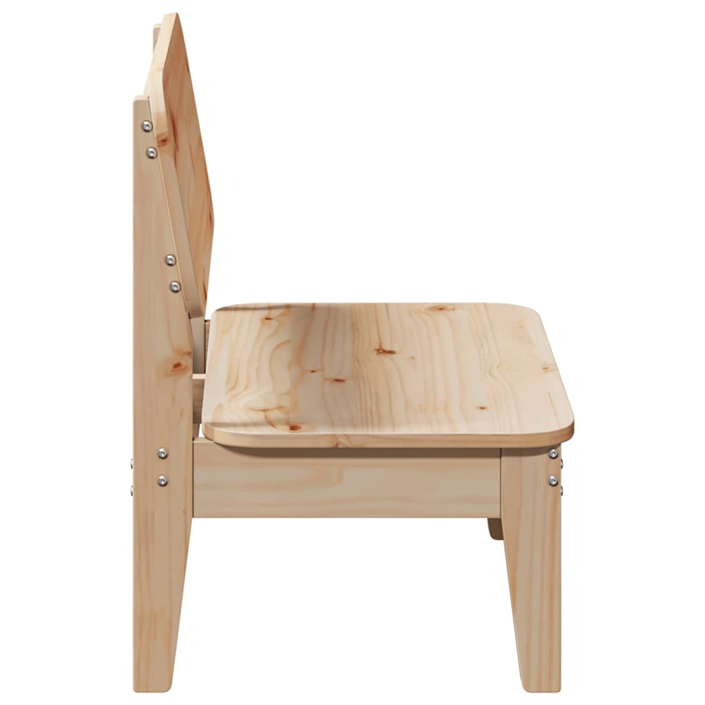 vidaXL Garden Chairs 2 pcs 60x52.5x72 cm Solid Wood Pine