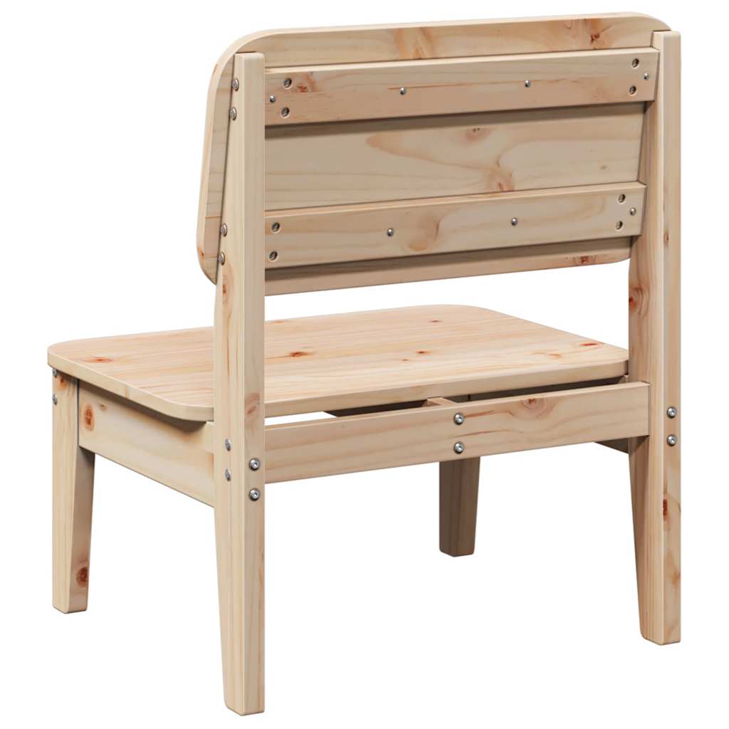 vidaXL Garden Chairs 2 pcs 60x52.5x72 cm Solid Wood Pine