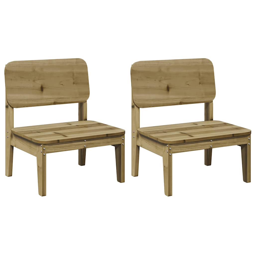 vidaXL Garden Chairs 2 pcs 60x52.5x72 cm Impregnated Wood Pine