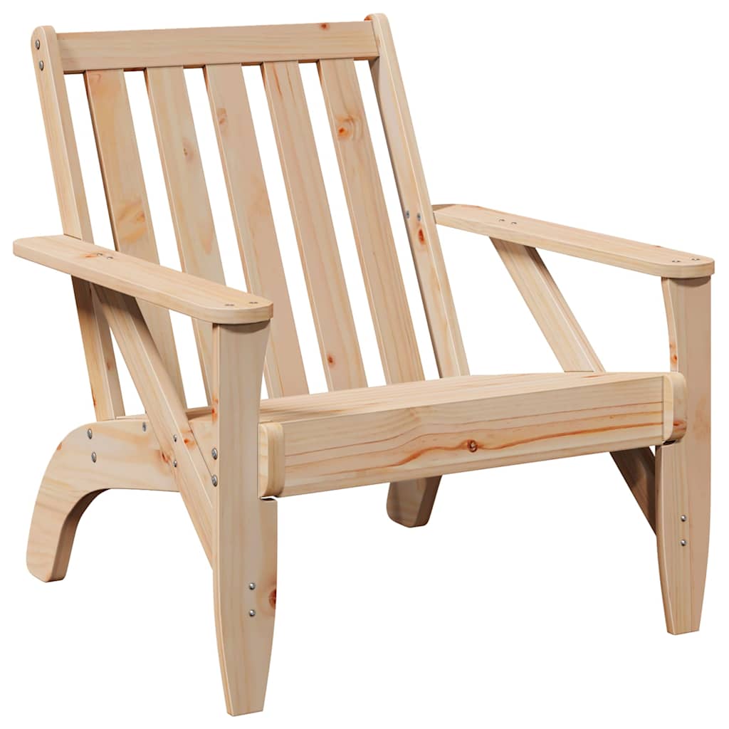 vidaXL Garden Adirondack Chair 75x77x77 cm Solid Wood Pine