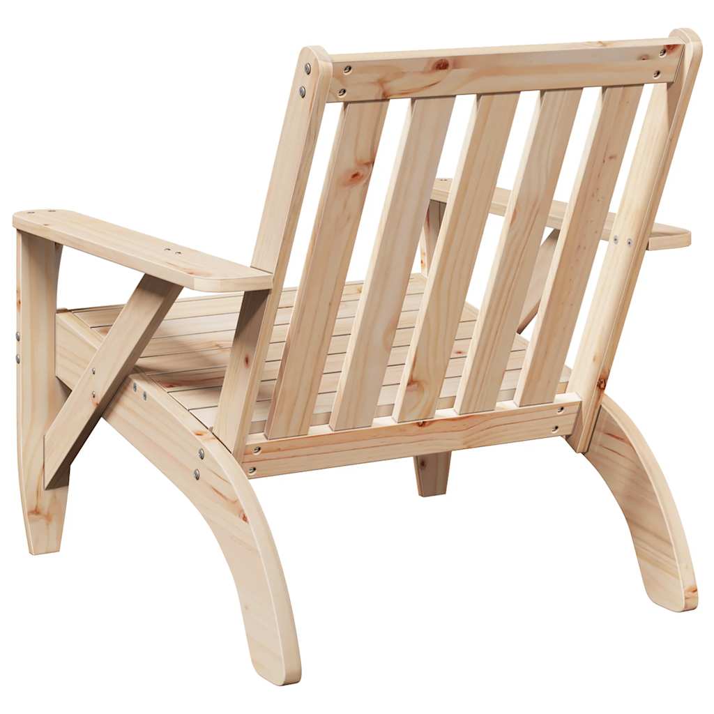 vidaXL Garden Adirondack Chair 75x77x77 cm Solid Wood Pine